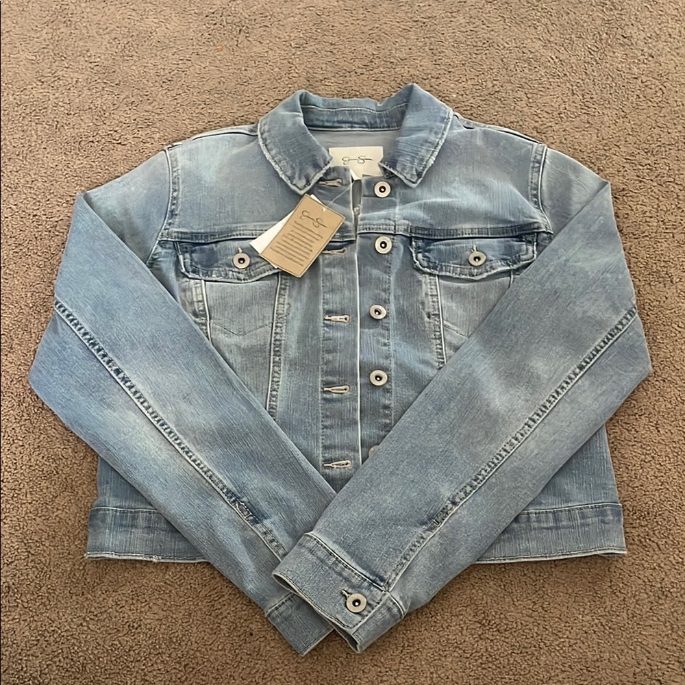 Jessica Simpson Pixie Light Blue Jean Jacket